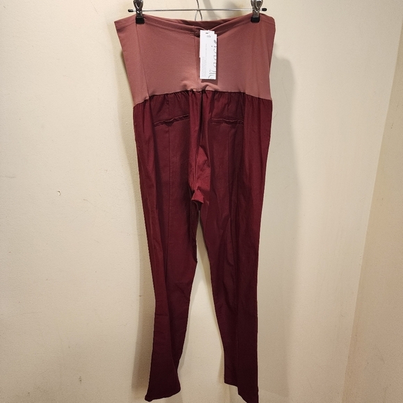 Maacie Burgundy Maternity Pant size XXL NWT - Picture 6 of 14